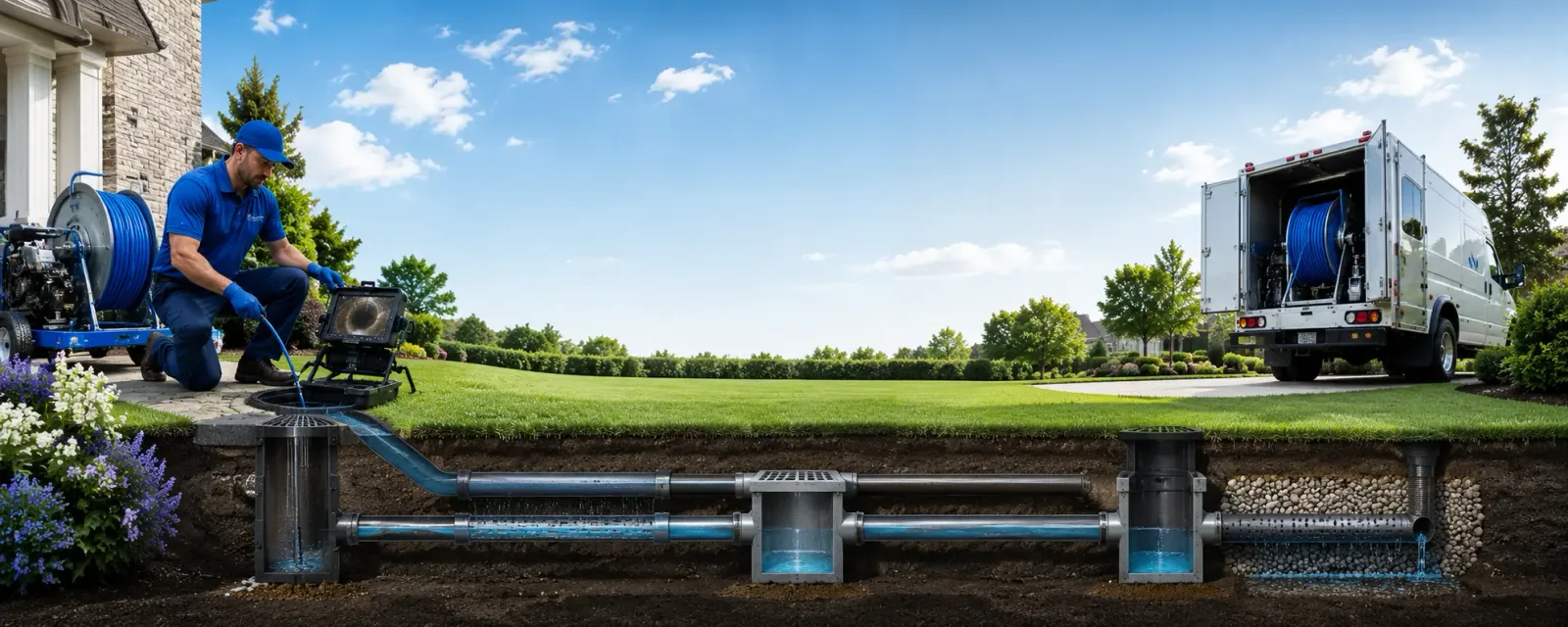 Outdoor drain cleaning information for Ashland, ME